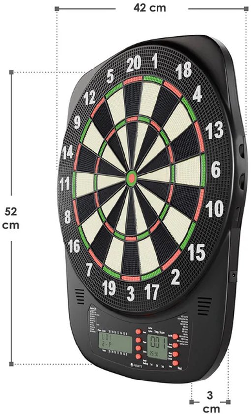 Elektronisch Dartbord - Incl. lcd-scherm - USB-C-poort - 18 darts — afbeelding 5