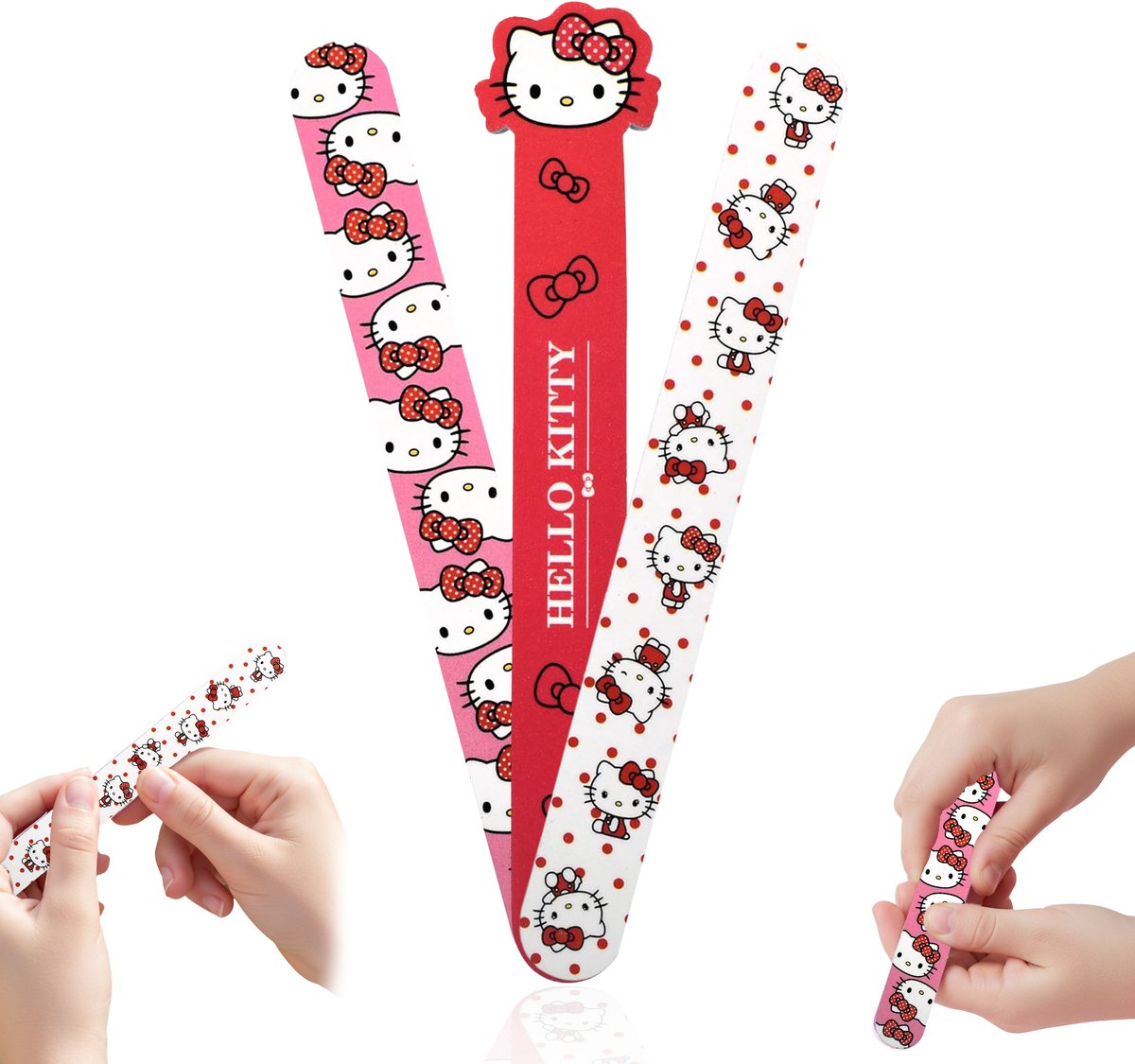 Hello Kitty Nagelvijl Nagelverzorging- 3 Stuks - Manicure Nagel vijl