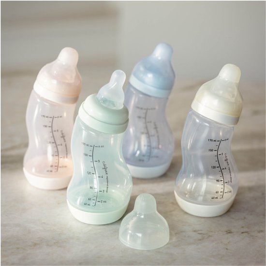 Difrax Natural S-Babyfles - 170 ml - Lichtgroen - Anti Colic van Merkloos — afbeelding 5