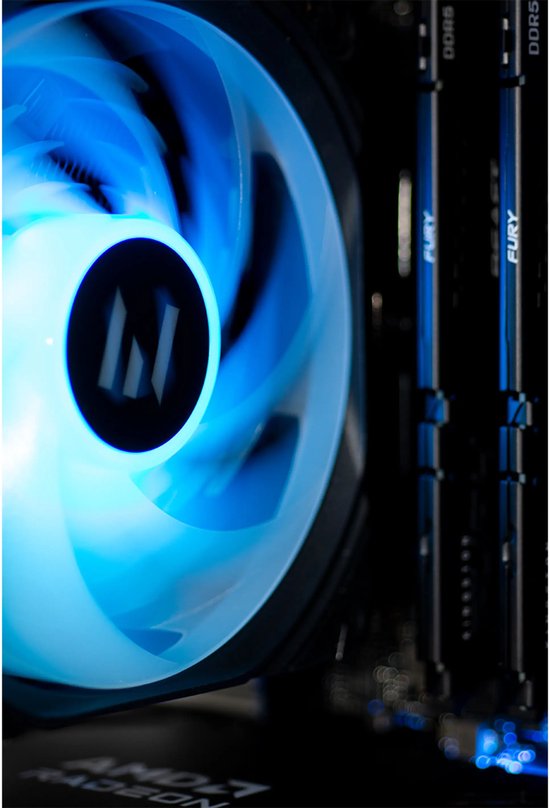 AMD Ryzen 5 7600X3D Game PC/ Streaming computer - Nvidia GeForce RTX 5070 12GB – 64GB RAM – 2.0TB M.2 SSD – Win11 Pro - Breeze