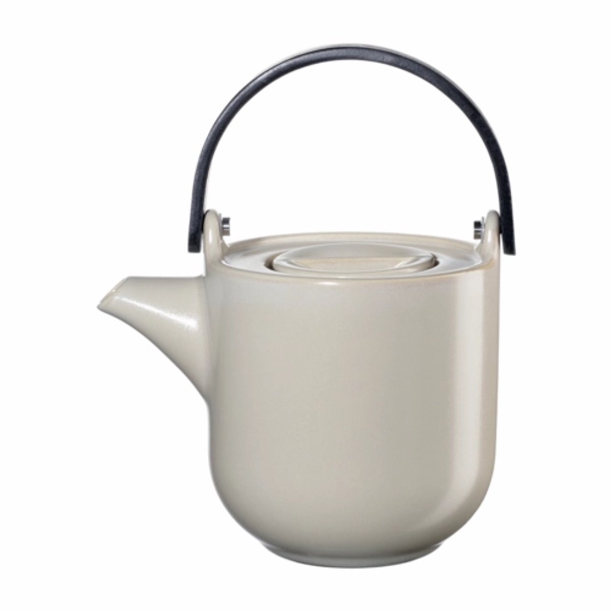 Asa Coppa theepot met houten handvat 0.6L tofu