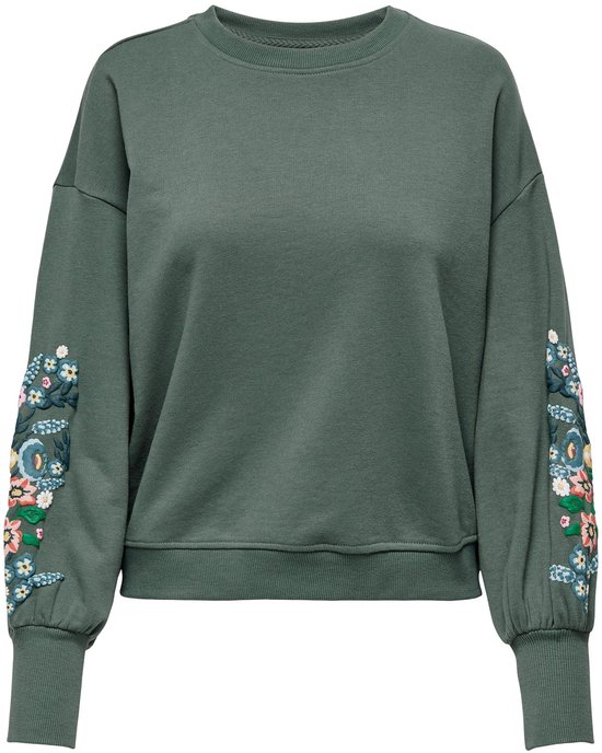 Only Brooke Round Neck Flower Sweater Dames - Maat XS
