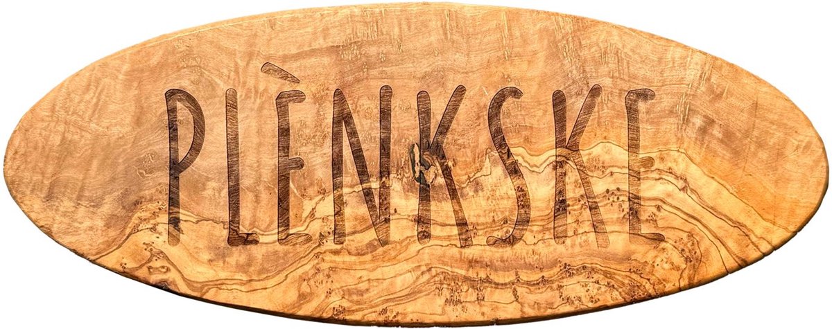 Borrelplank ovaal Plènske (30 cm) - Borrelplanken - Tapasplank - Serveerplank - Hout