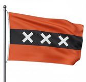 Trasal - vlag Amsterdam - amsterdamse vlag 150x90cm