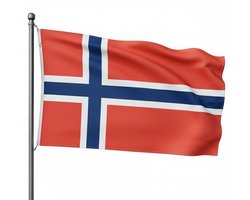 Trasal - vlag Noorwegen - noorse vlag - 150x90cm