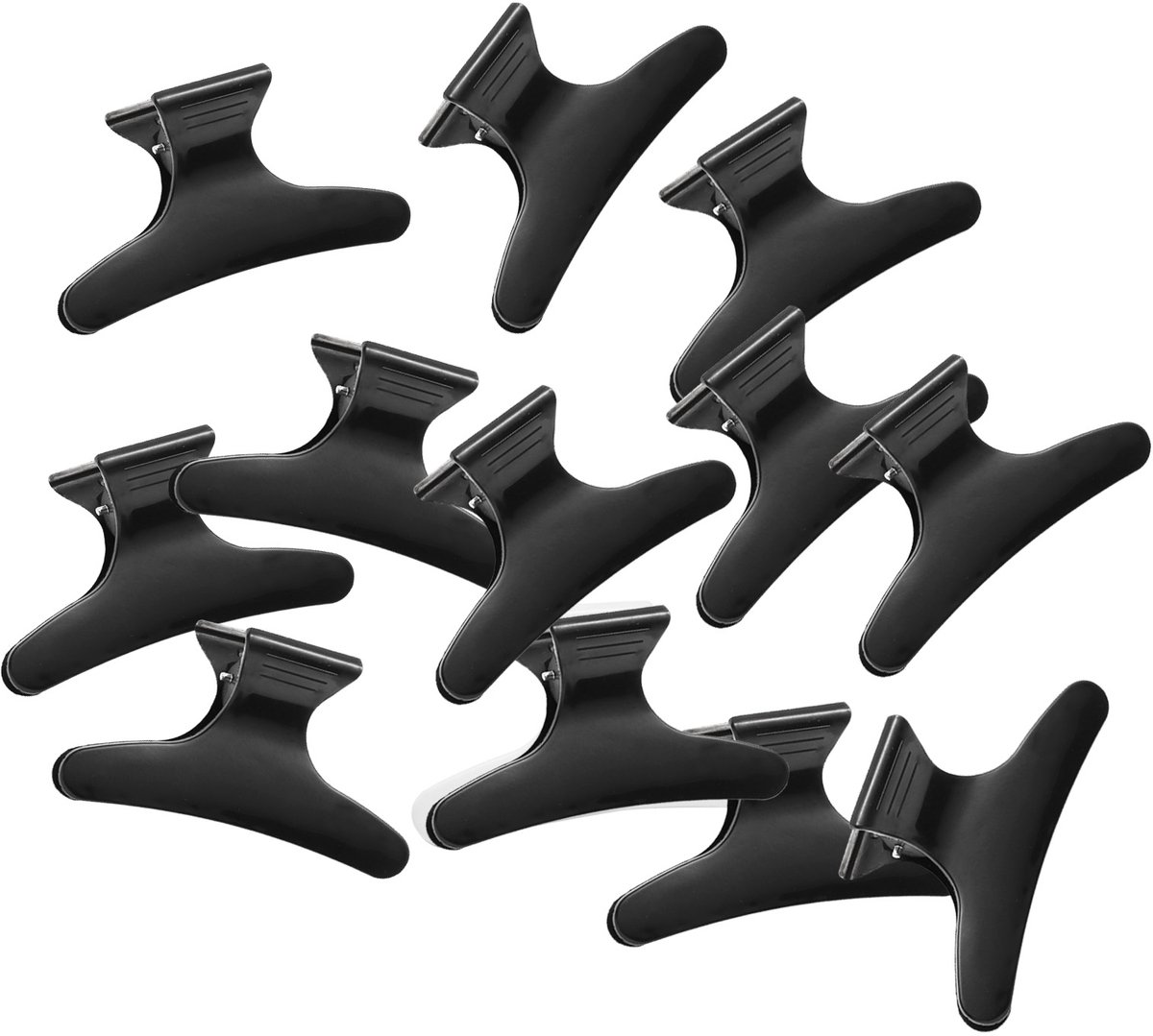 Skynzor - Haarclip - Haarklemmen - Haarklem - Haar Clips - Platte Hair Clip - Krokodillenklemmen - Butterfly Hair Clips - Butterflies for Hair - Vlinder Haarklem Kapper - Dames Claw Clip - Verdeelklemmen - Kapper Spullen - Kapsalon - 12 Stuks