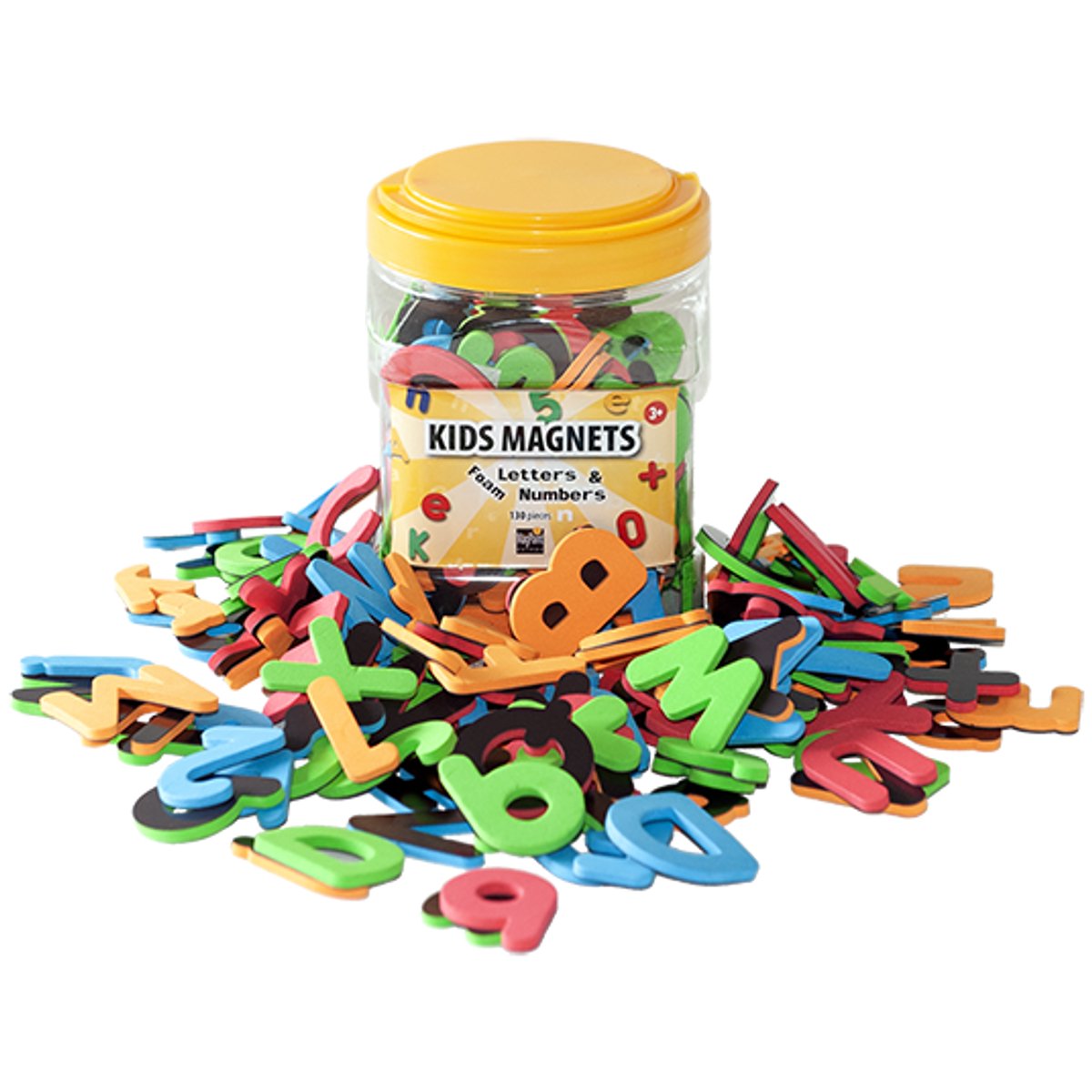 MagPaint - Schuim Letter- en Cijfermagneten Set - 130 Stuks