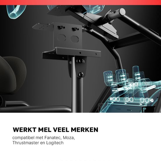 REBBLERS® Gearshift Holder voor SIMR 1000 Sim Racing Cockpit - Versnellingspookhouder van Merkloos — afbeelding 2