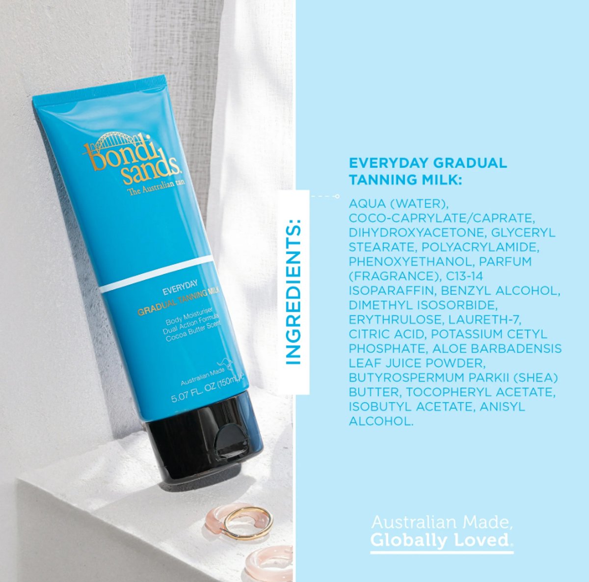 Bondi Sands Zelfbruiner Bodylotion – 150 ml – Selftan - Natuurlijke Bruining – Travel Must Have - Streeploos & Niet Oranje - Opbouwend - Elke dag Dagelijks - Skin Care - Huid verzorging - Hydraterend - Cocoa Butter Geur – foto 2