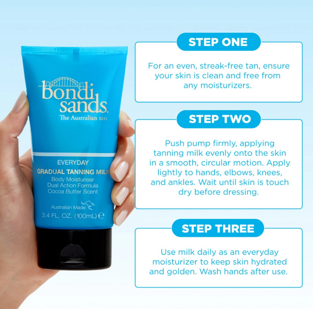Bondi Sands Zelfbruiner Bodylotion – 150 ml – Selftan - Natuurlijke Bruining – Travel Must Have - Streeploos & Niet Oranje - Opbouwend - Elke dag Dagelijks - Skin Care - Huid verzorging - Hydraterend - Cocoa Butter Geur – foto 8