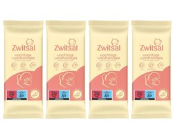 Zwitsal Baby Goedemorgen Vochtige Washandjes - 4 x 20 stuks - Voordeelverpakking