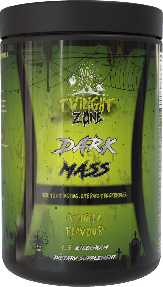 TwilightZone Nutrition Dark Mass Vanilla – 1.5kg – High Carb Gainer – 18 Servings – Weight Gainer – Nutriworld