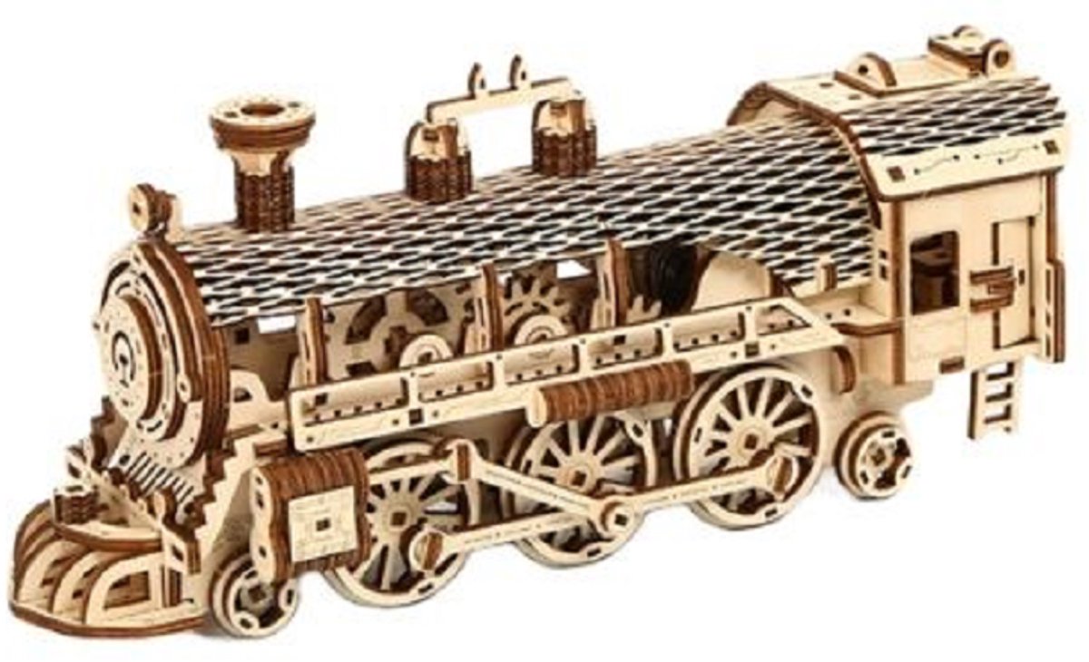 3D bouwpakket - Houten puzzel - Trein - 361 delig