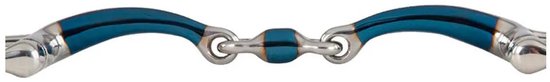 BR D-Trens Double Articulation, Sweet Iron 14 mm Blauw/ Argent - 12,5 CM