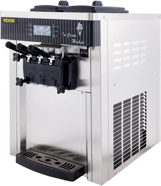 VEVOR Ijsmachine Wit Ijsmachine 2200 W, 2 x 6 L Tafelmachine Ijsmachine 220 V Ijsmachine met Eierkegel Eierrekje Roestvrijstalen Machine van Vevor — afbeelding 2