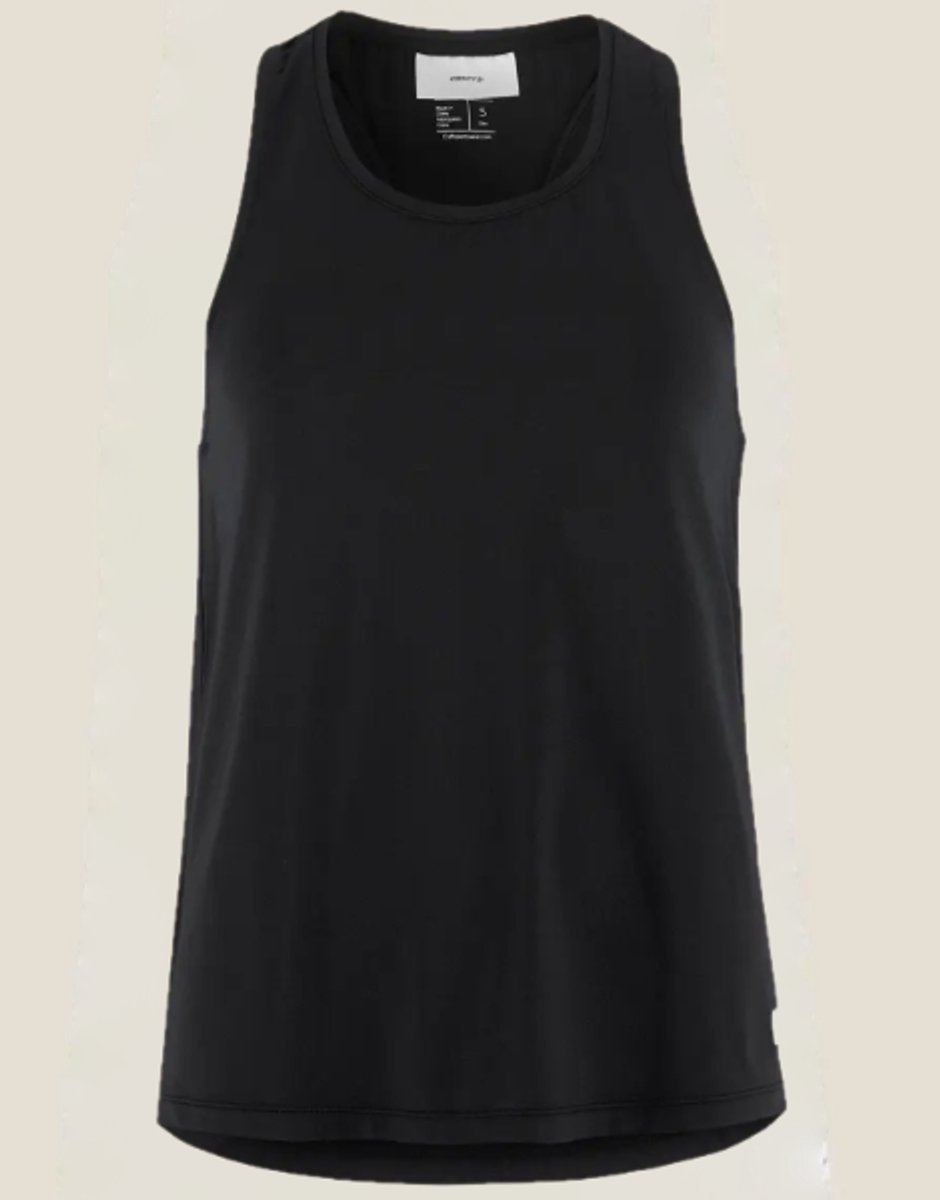 CRAFT COLLECTIVE SINGLET W Dames Sportshirt - Zwart