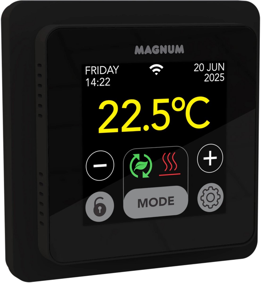 MAGNUM MRC² WiFi-klokthermostaat - RAL 9011 (Grafietzwart) thumbnail 5