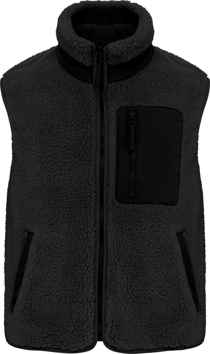 Native Spirit Ecologische uniseks bodywarmer van sherpa NS624 - Black - 3XL