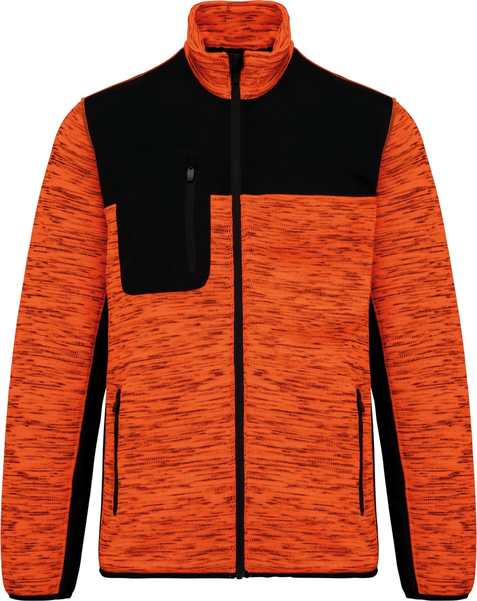 WK. Designed To Work Gerecycled herenjasje in polytricot WK9108 Fluorescent Melange Oranje