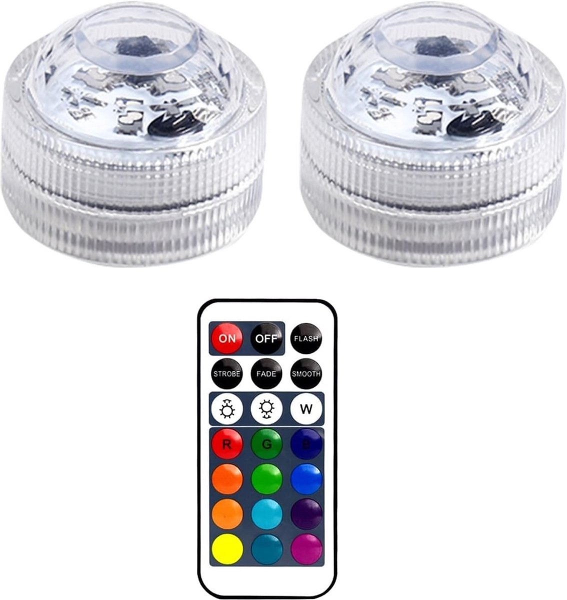 Waterdichte Mini LED Spotjes met Afstandsbediening voor Aquarium, Vijver en Decoratie