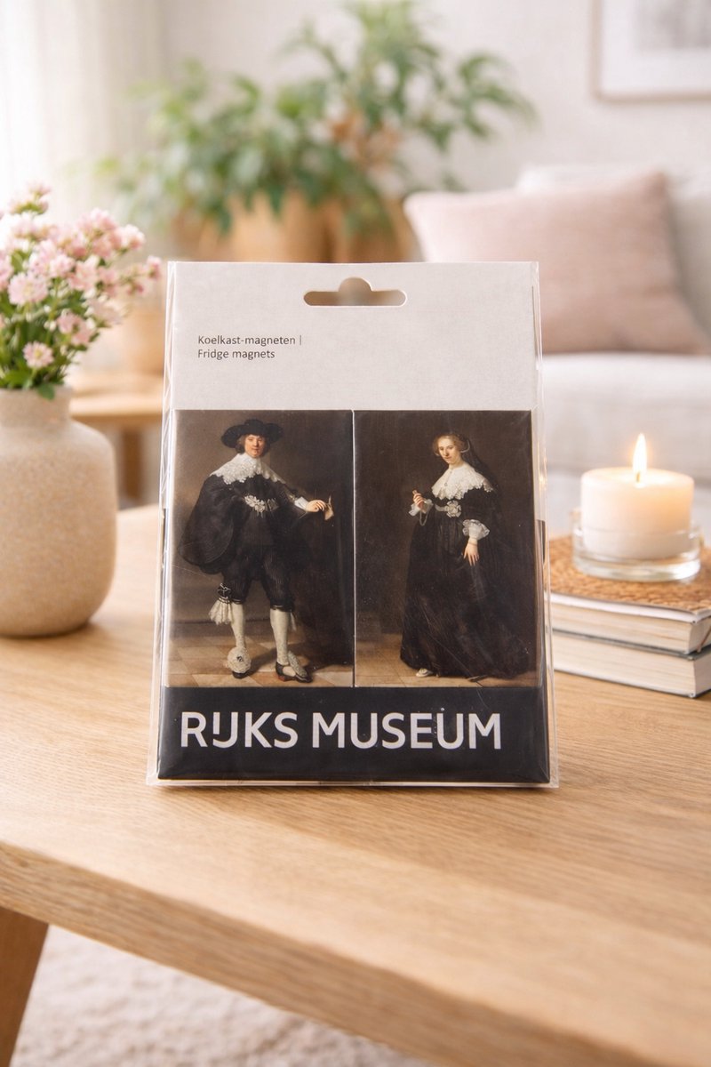 Rijksmuseum Koelkastmagneet – Rembrandt – Marten en Oopjen – Kunst Souvenir
