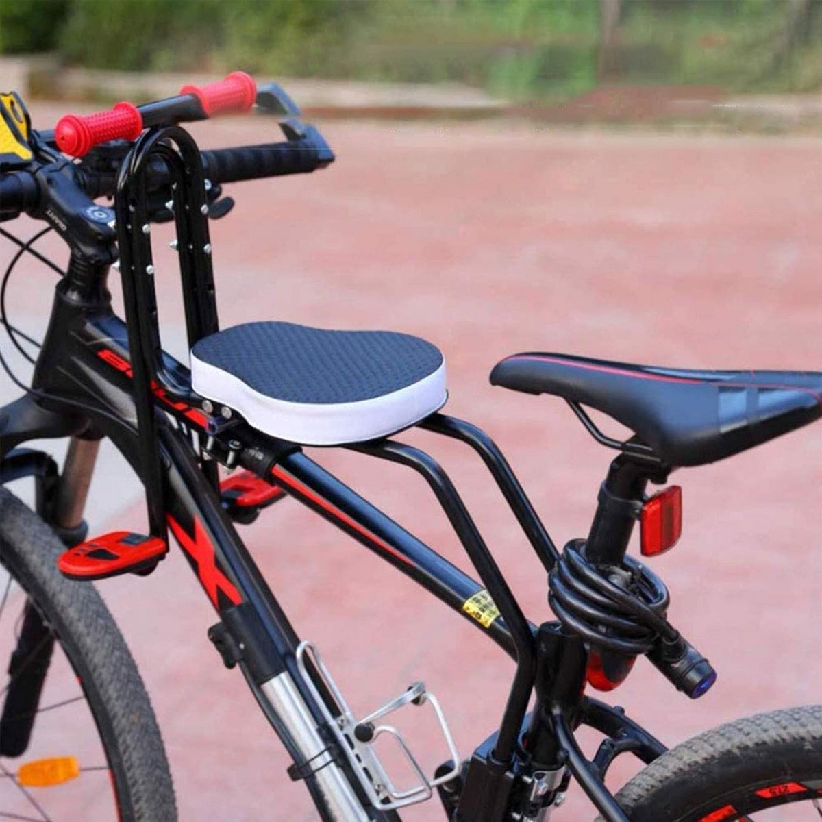 Veilig Kinderfietszitje Voorop: Verstelbaar en Universeel Fietsstoeltje voor Peuters