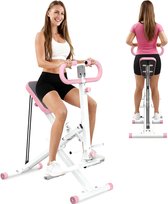Squat Machine- Kniebuigen Machine - Vouwbaar Trainingsapparaat - Voor Billen & Beenspieren - Met Weerstandsbanden - Zwart