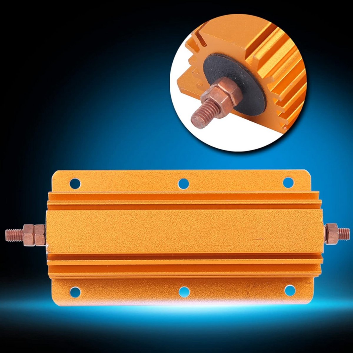 Krachtige 200W 8 Ohm Aluminium Behuizing Niet-Inductieve Belastingsweerstand