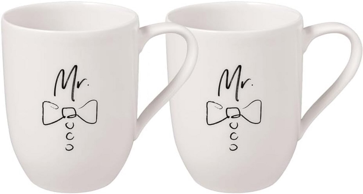 Luxe Koffiekopjes set voor Mannen - 2 Stuks, 280 ml