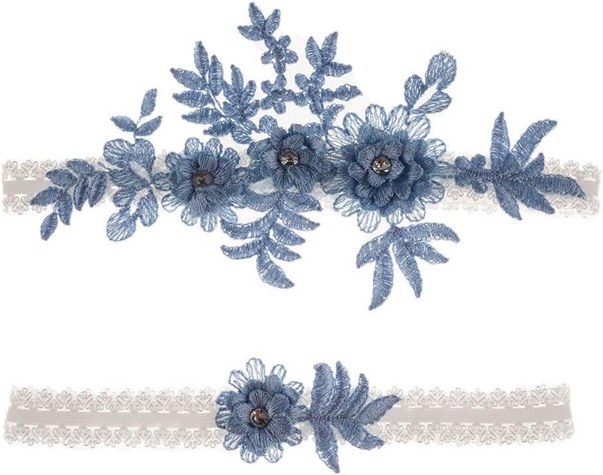 Elegante Kanten Kousenbanden voor Bruiloft - Set van 2 Stuks - Elastisch en Comfortabel