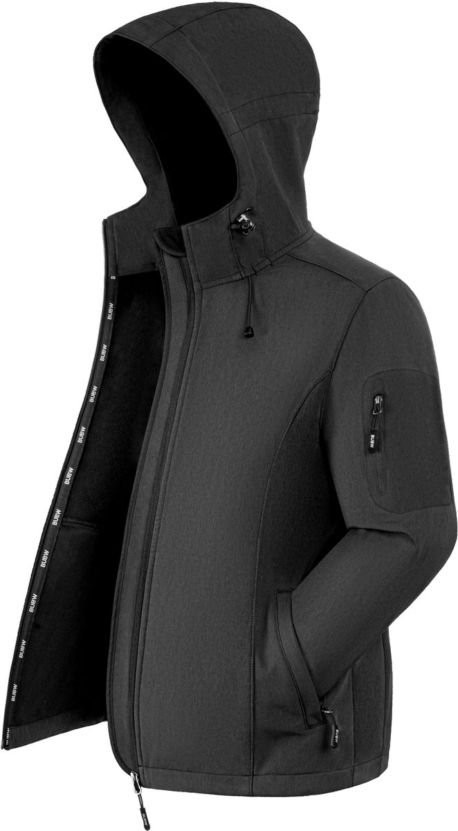 BUBW® Windjack Outdoorjas Windjack Dames Hardlopen Lichtgewicht Ademend Dames Zwart
