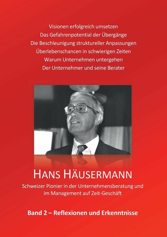 Hans Häusermann - Schweizer Pionier in der Unternehmensbera ... - cover