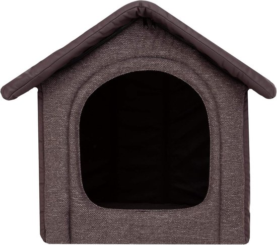 PillowPrim Honden- & Kattenhuisje – XL 60x55 Cm, Beige, Met Poten, Opvouwbaar, Lichtgewicht (Pools Merk)