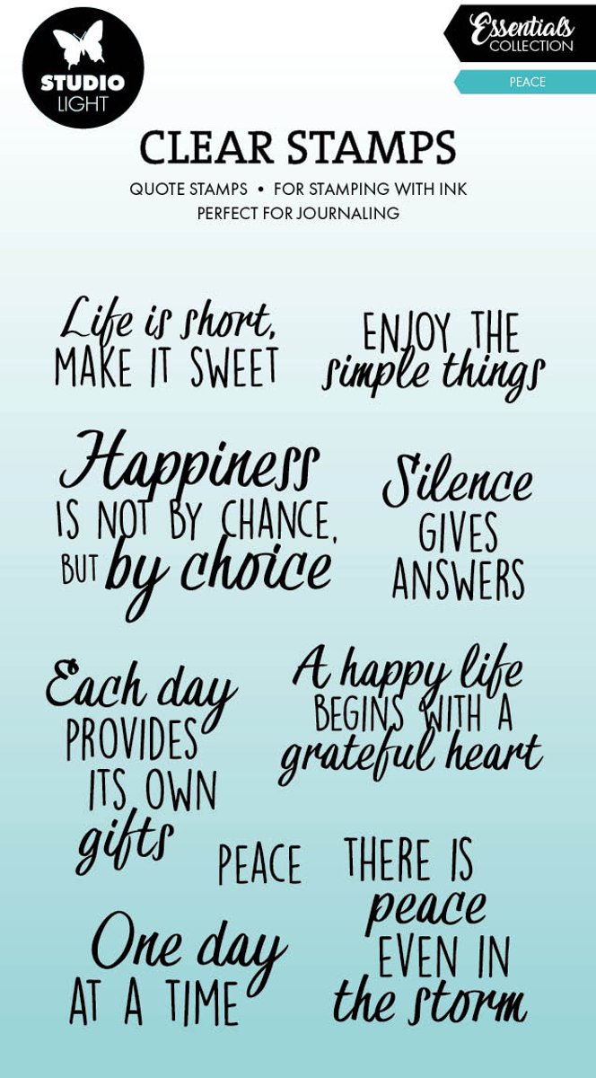 Clear stamps quotes Peace - Essentials nr. 927
