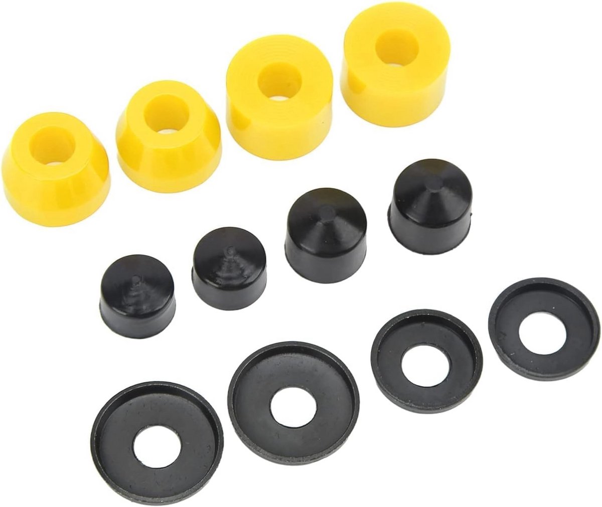 Skateboard en Longboard Bussen Set 12 Stuks PU Dempingsringen 90a