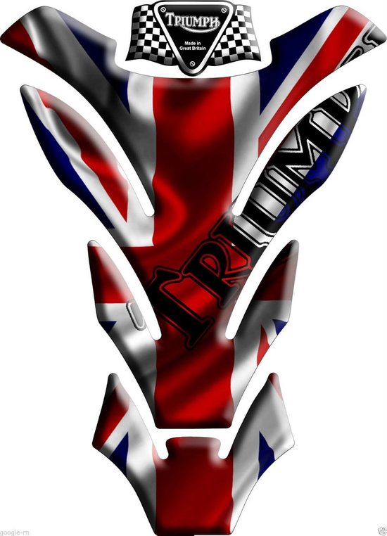 Universele Motor Tankpad Beschermer met Draadpatroon en Union Jack Design