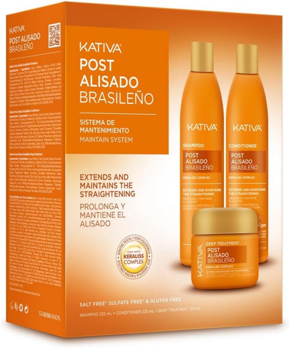 Post Brazilian Straightening Kit - Sada Po Narovnání Vlasů Keratinem