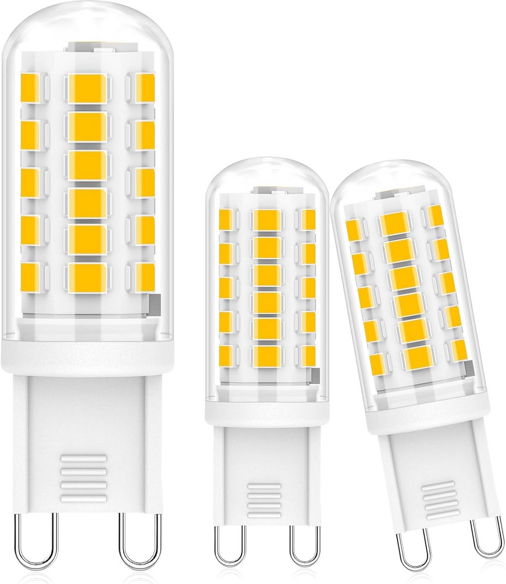 3-Pack G9 LED Lampen 3W Warm Wit 2700K Dimbaar - Equivalent 40W Halogeen, 480Lm, Flicker Free