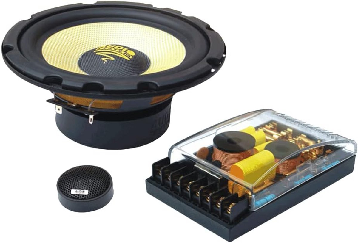 2-Weg Flatline Compo Luidsprekerset 165mm 180W - Inclusief Tweeters en Crossovers