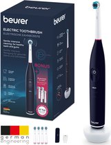 Beurer TB 50 Elektrische tandenborstel - 3 Individuele programma's: Clean, Sensitive & White - Batterijduur tot 45 dagen - Incl. opbergbox, lader, adapter & 5x borstelkoppen - Timer - Goed getest - 3 Jaar garantie