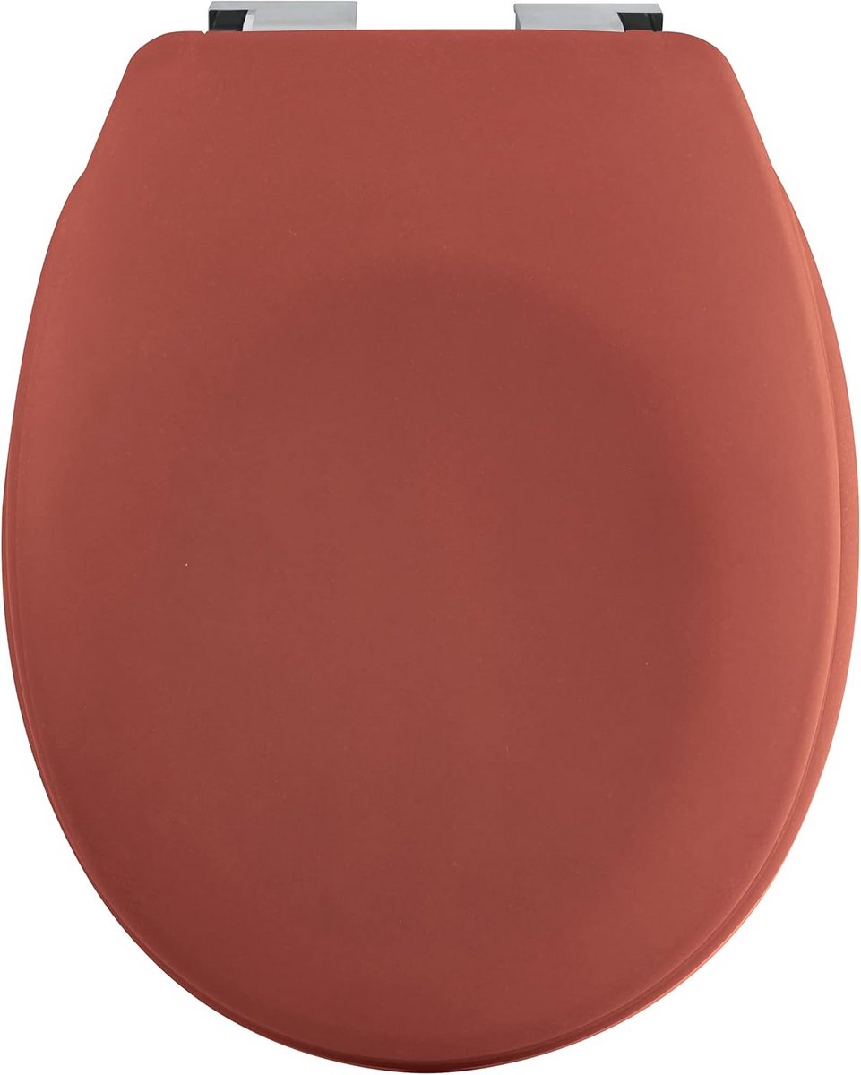 Ovale Toiletbril met Softclose in Terracotta Kleur - Hygiënisch Duroplast