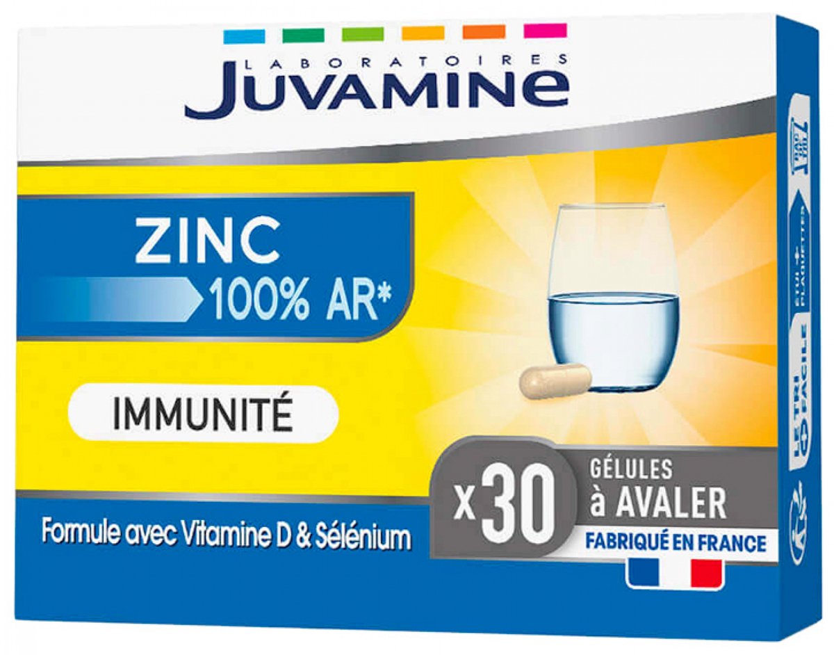 Juvamine Zink Immuniteit 30 Capsules