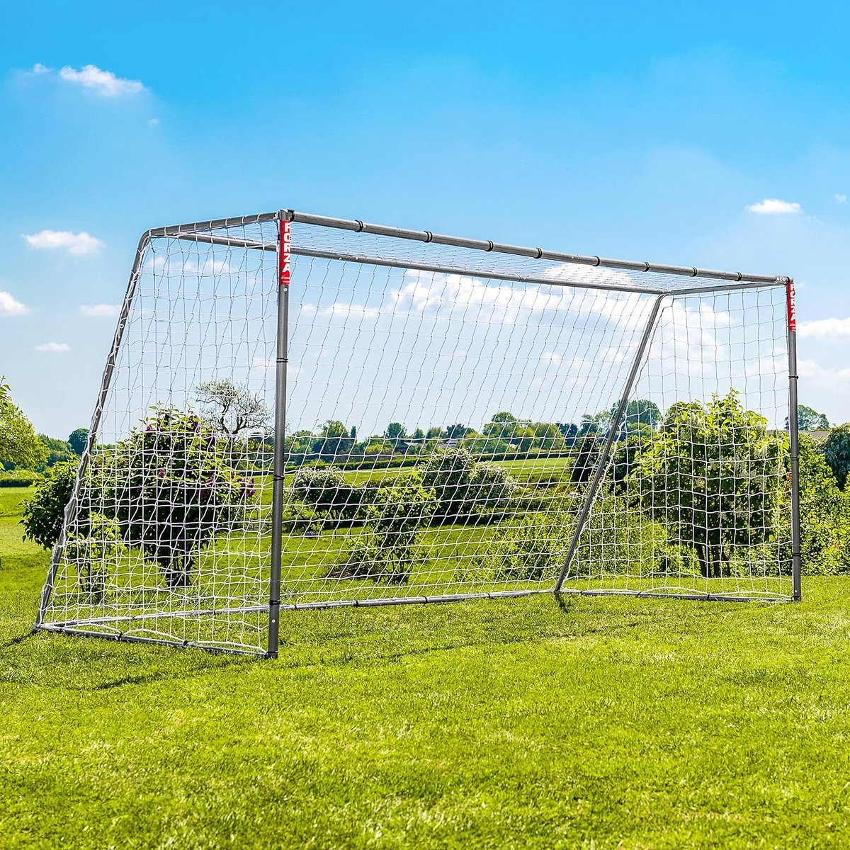 Draagbare Stalen Voetbaldoelen - Verschillende Maten - Weerbestendig en Eenvoudig Op te Zetten