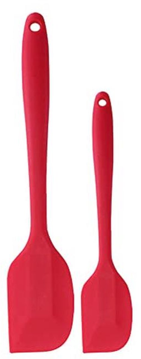 Siliconen Spatula Set met Lange Handgreep voor Bakken en Koken - No Stick