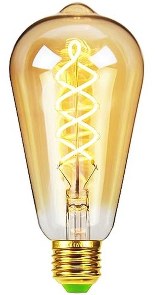 Vintage LED Dimbare Gloeilamp E27 - 4W Decoratieve Antieke verlichting met Onregelmatige Vorm
