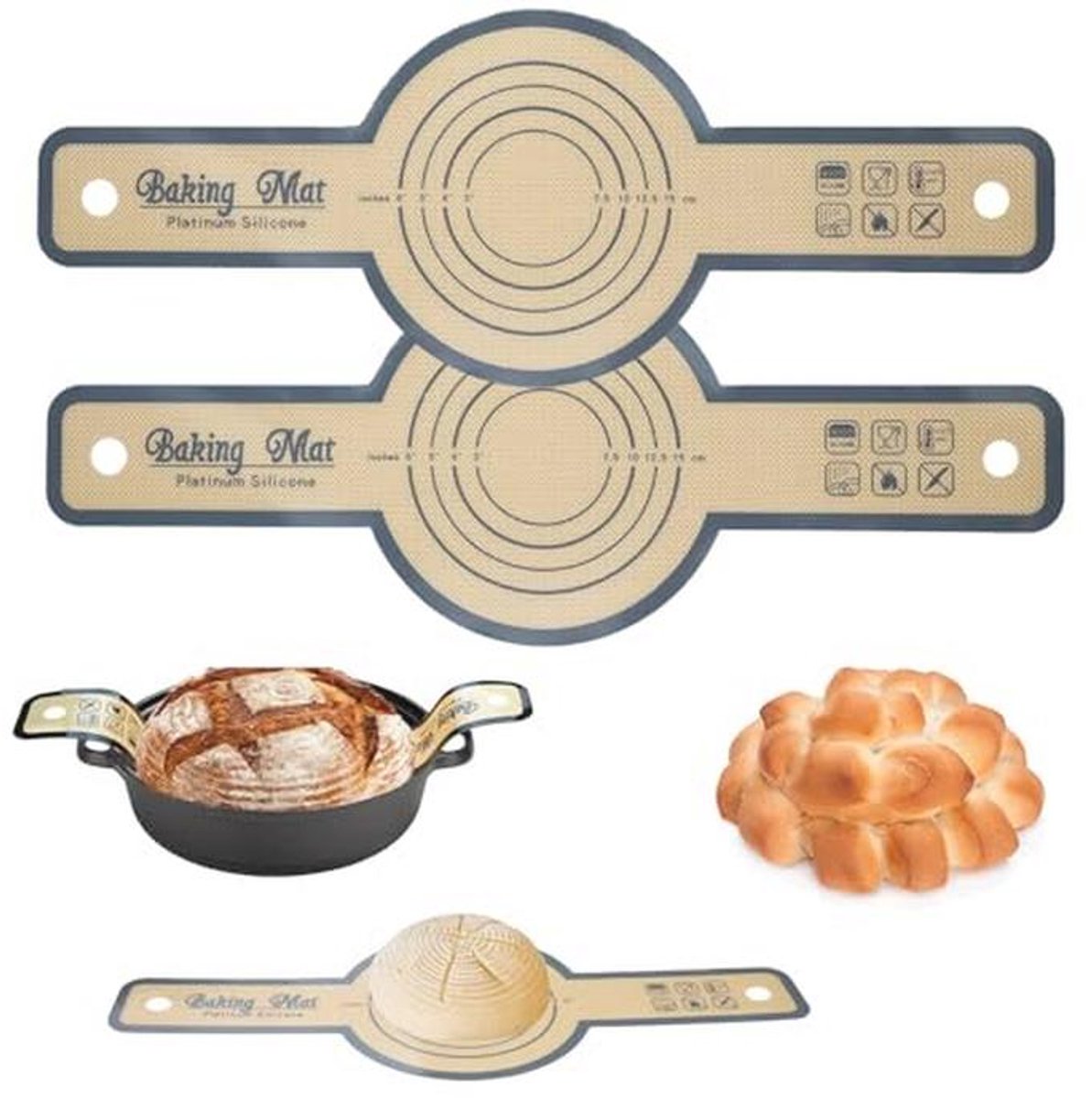 Siliconen Bakmat voor Dutch Oven - Hittebestendig en Herbruikbaar, 21 cm