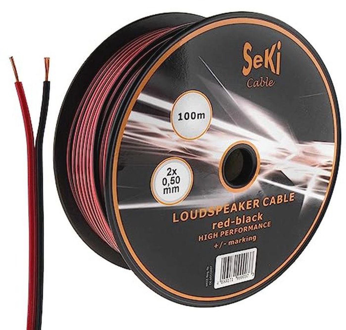 Luidsprekerkabel 2x0,50mm² 100m - CCA audiokabel voor Hifi en Home Theater