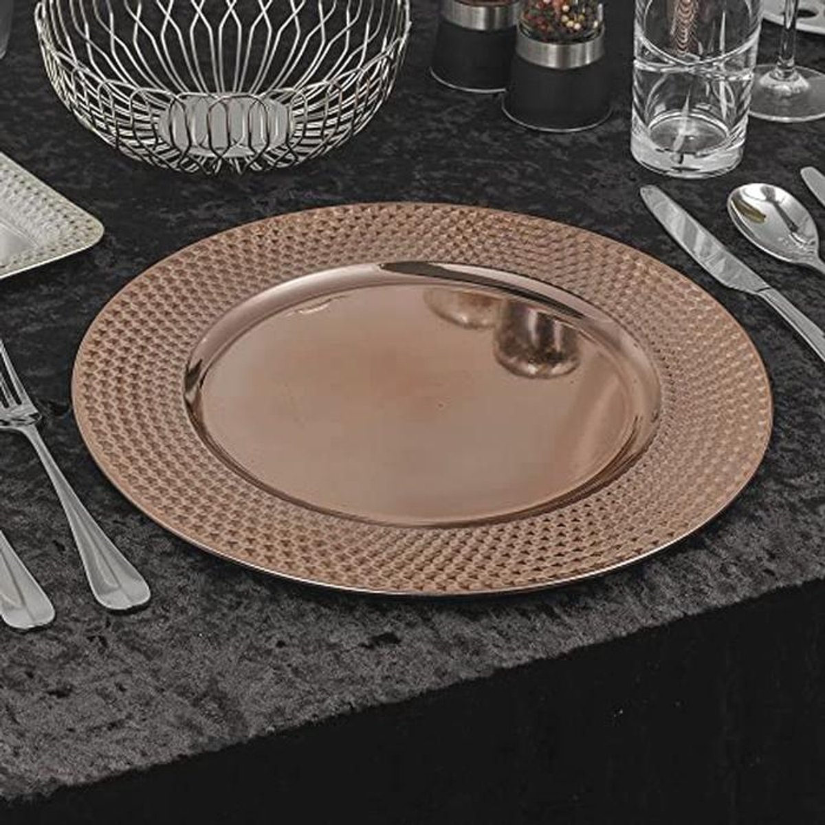 33cm Kerst Diner Oplader Platen - Placemats voor Eettafel & Feestdecoratie