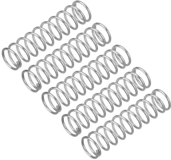 QUARKZMAN 5 stuks drukveren, 0,9 x 9 x 35 mm, drukveren, veren ...