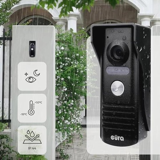 Video deurintercom met 4,3-inch kleurenmonitor en twee ingangen — afbeelding 3